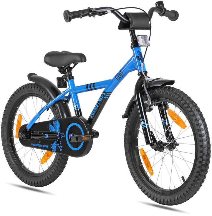 Kinderfahrrad 18 Zoll ab 5 Jahre Blau & Schwarz