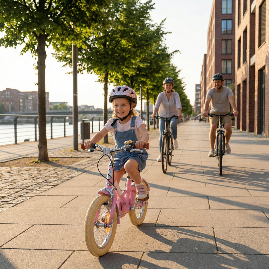 PETITAGE Retro Kinderfahrrad 12 Zoll - ab 3 Jahren | Rosa
