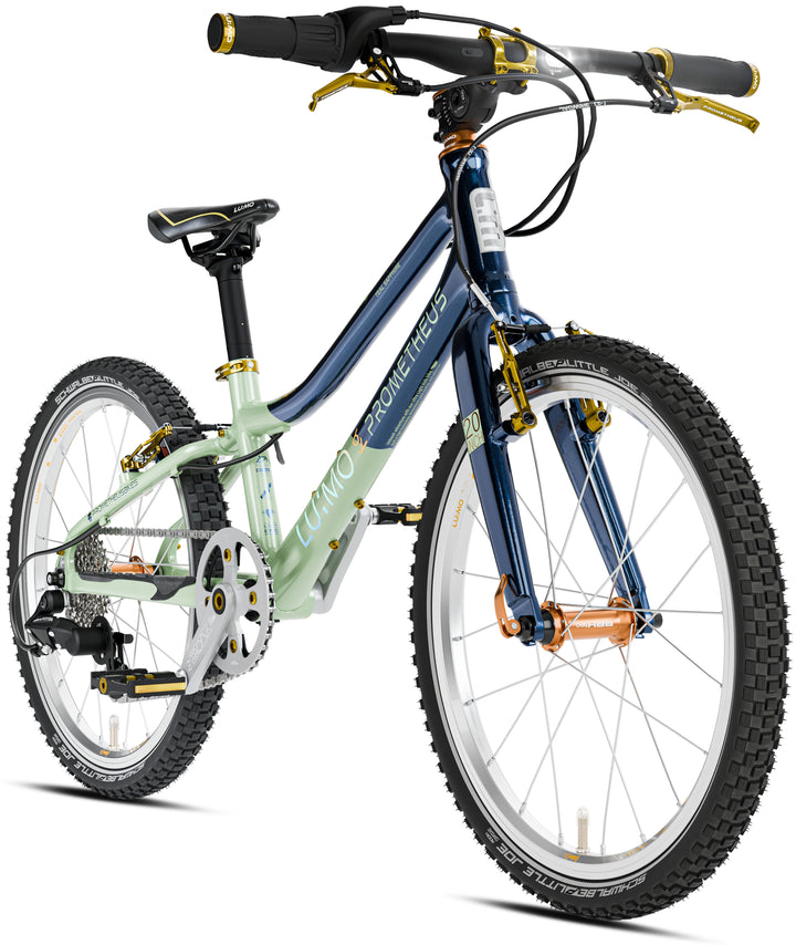 LU:MO Kinderrad 20 Zoll ab 6 Jahre | 7-Gang | TEAL SAPPHIRE | LED-Integration