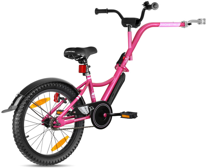 Tandem Kinder Fahrradanhänger Rosa