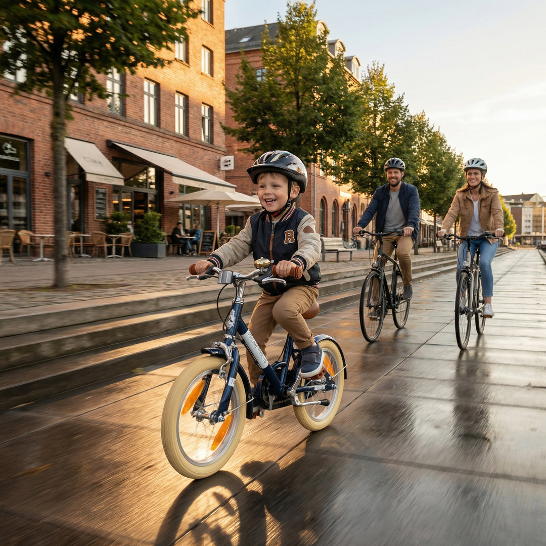 PETITAGE Retro Kinderfahrrad 14 Zoll - ab 3-4 Jahren | Blau