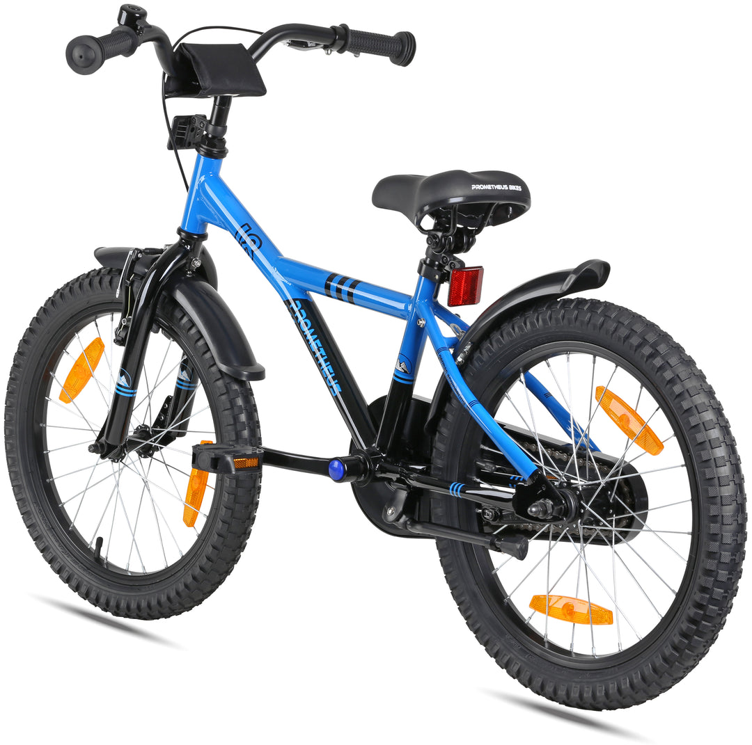 Kinderfahrrad 18 Zoll ab 5 Jahre Blau & Schwarz