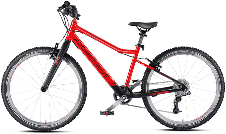 PRO Kinderrad 24 Zoll ab 7 Jahre | 8-Gang | CRIMSON RED