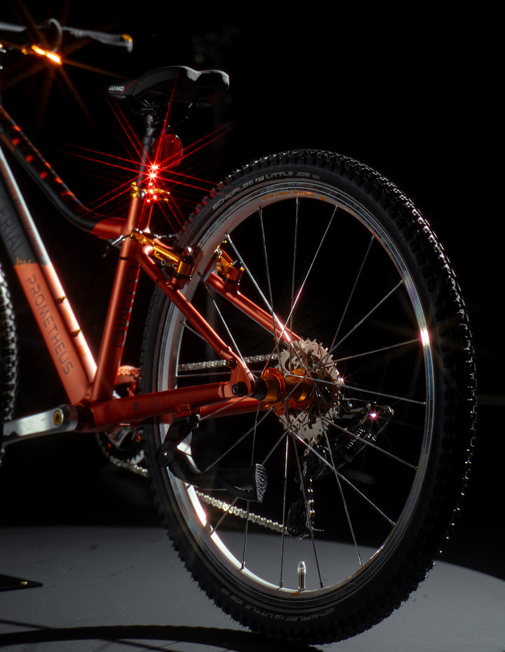 LU:MO Kinderrad 24 Zoll ab 7 Jahre | 8-Gang | COPPER SHINE | LED-Integration ★ Vorverkauf | Versand 19. Dez