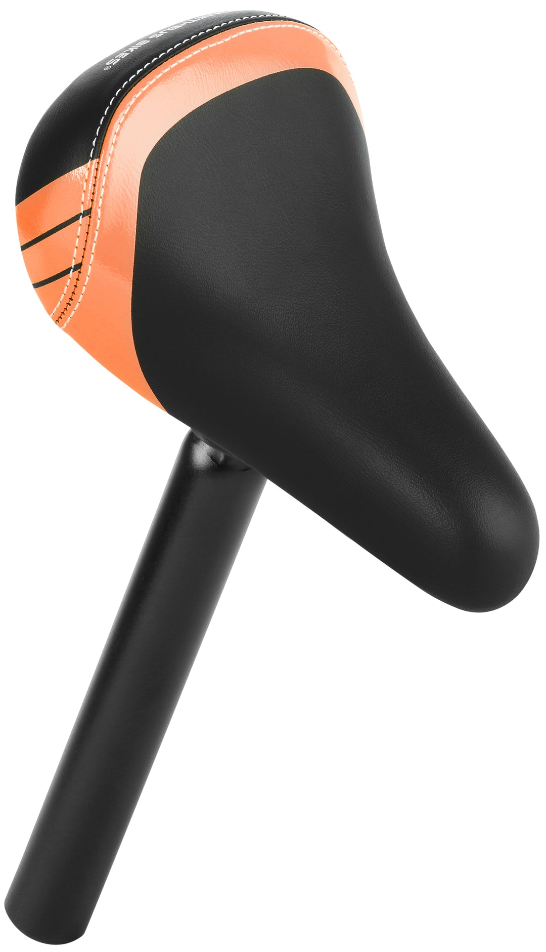 Kindersattel für 10–14 Zoll mit Alu-Stütze Ø25,4 mm – Orange