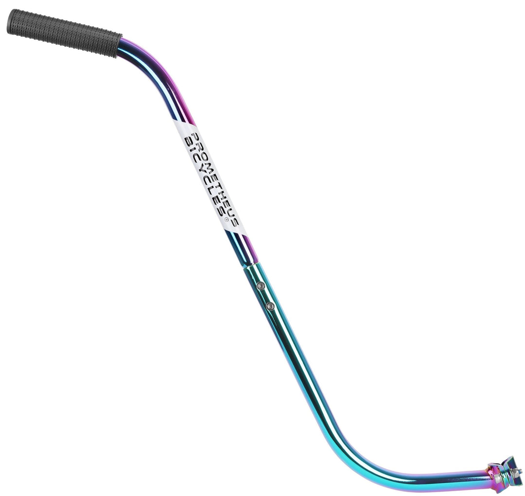 Fahrradstange Schiebestange Schubstange in OIL SLICK / Regenbogen – Schubstange von prometheus - bikes | prometheus - bikes