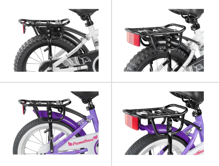 Gepäckträger für 20 & 24 Zoll Kinderfahrrad universell – Gepäckträger von prometheus - bikes | prometheus - bikes
