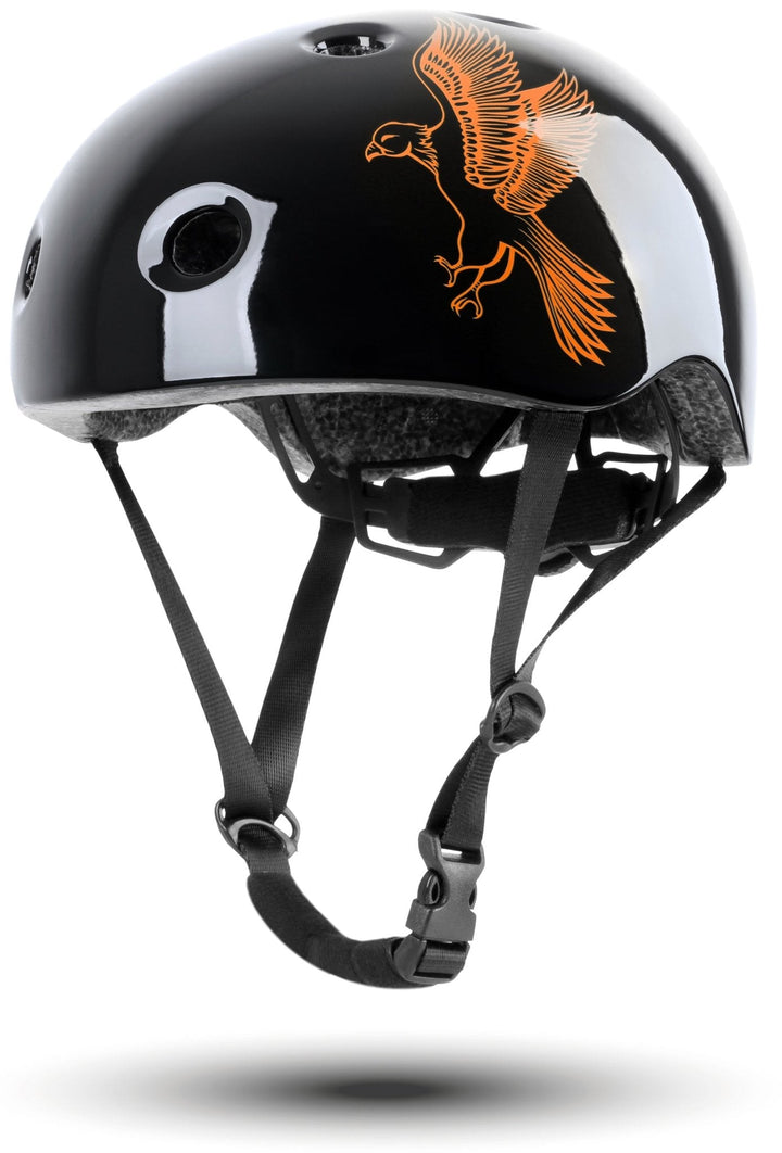 Kinderfahrradhelm XS – Orange/Schwarz – Hauptansicht