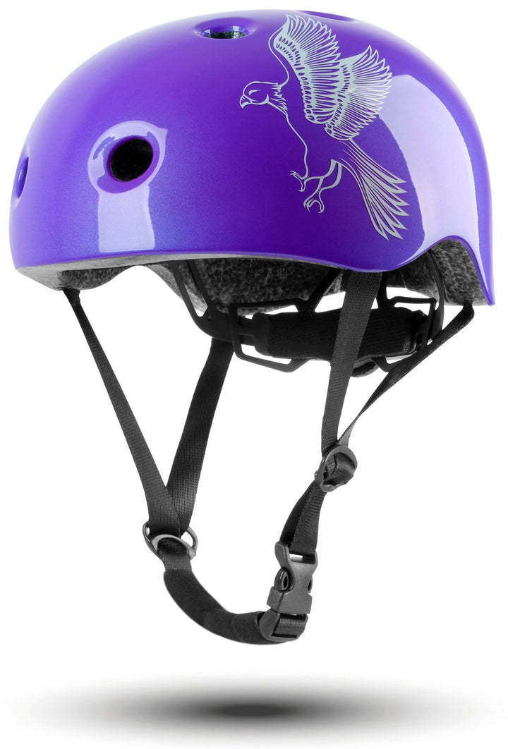 Helm Kinder Größe XS 48 - 52 cm in Violett – Schutzausrüstung von prometheus - bikes | prometheus - bikes