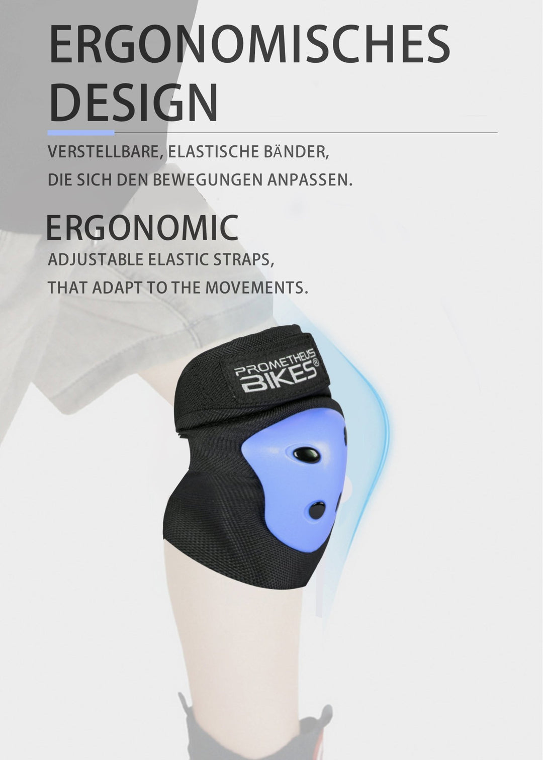 Kinder Schützer Schonerset 6 in 1 in Blau – Schutzausrüstung von prometheus - bikes | prometheus - bikes