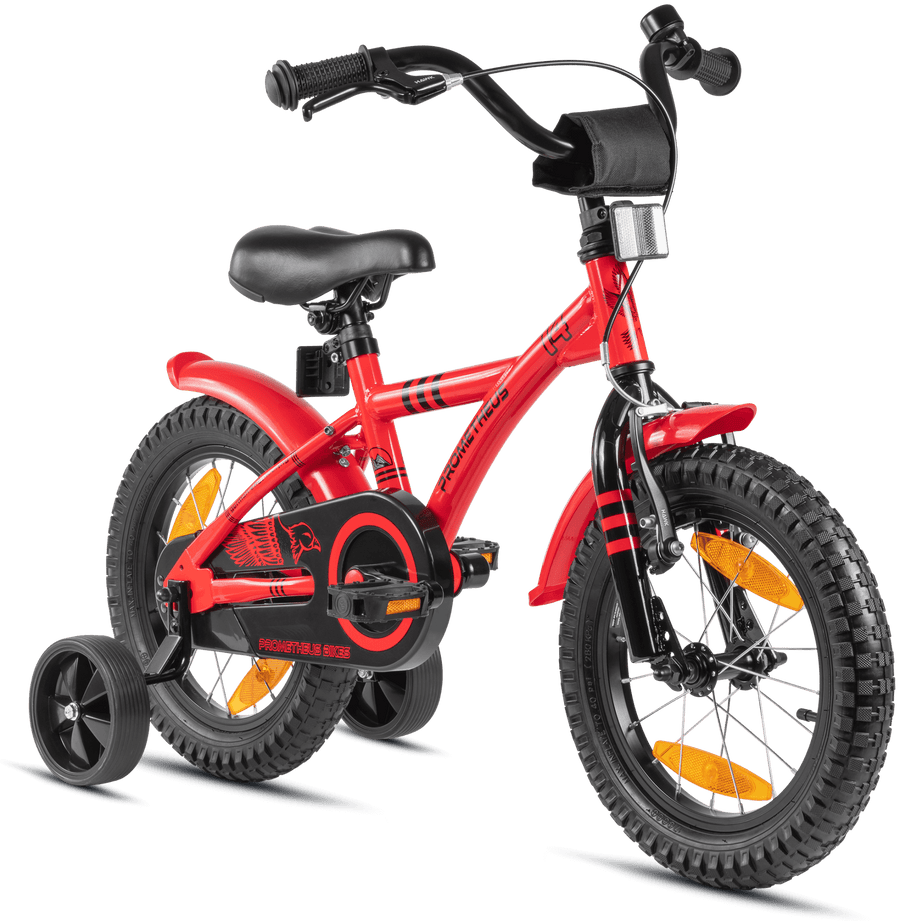 HAWK Kinderfahrrad 14 Zoll – Rot & Schwarz