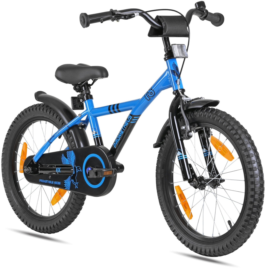 Kinderfahrrad 18 Zoll ab 5 Jahre Blau & Schwarz – Kinderfahrrad 18 Zoll von prometheus - bikes | prometheus - bikes