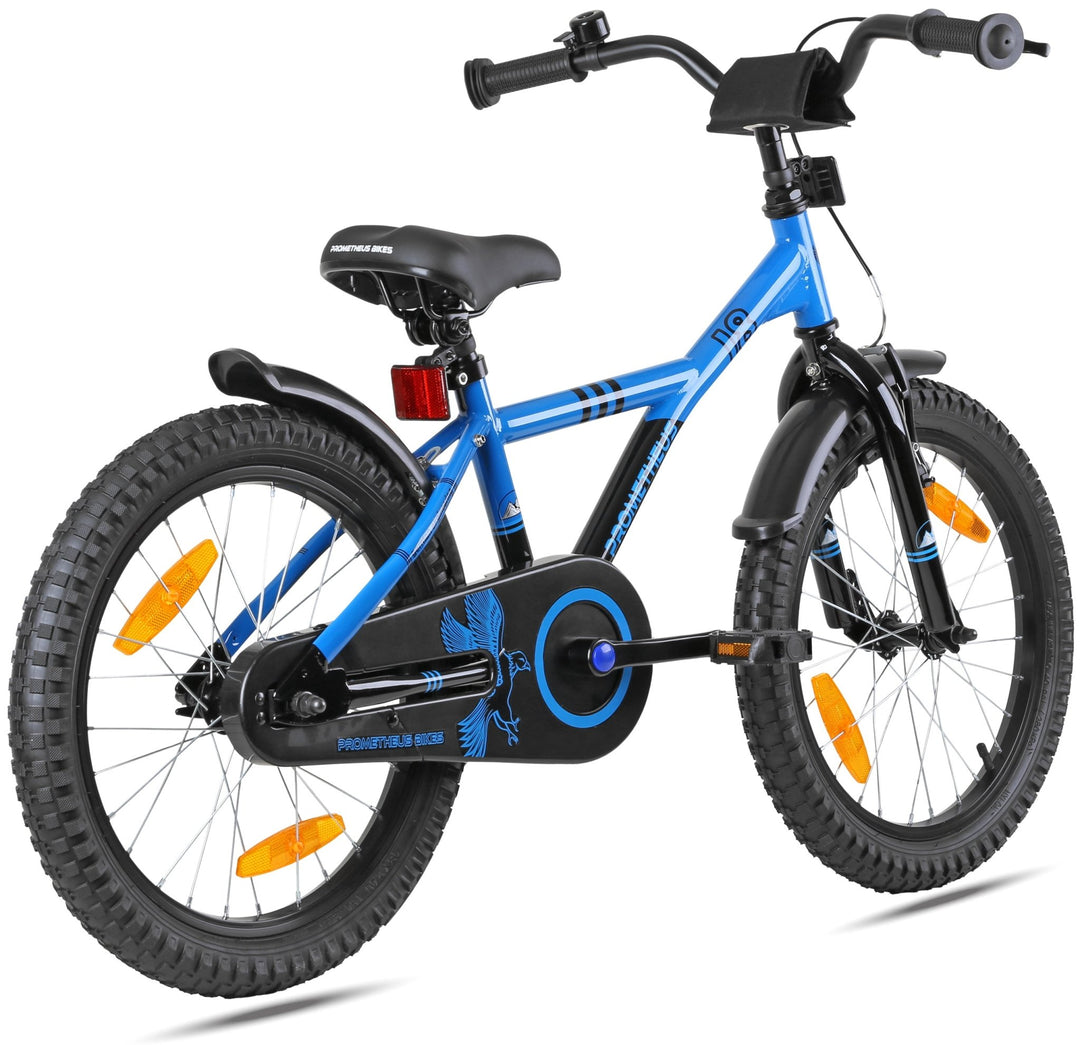 Kinderfahrrad 18 Zoll ab 5 Jahre Blau & Schwarz – Kinderfahrrad 18 Zoll von prometheus - bikes | prometheus - bikes