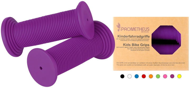 Lenkergriffe Kinder mit Sicherheitsende Kraton - Gummi in Violett – Lenkergriffe von PROMETHEUS BIKES | PROMETHEUS BIKES