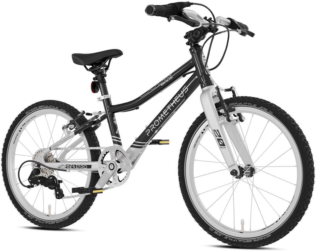 PRO Kinderrad 20 Zoll ab 6 Jahre | 7 - Gang | SOOT - BLACK – Kinderfahrrad 20 Zoll von prometheus - bikes | prometheus - bikes