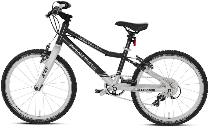 PRO Kinderrad 20 Zoll ab 6 Jahre | 7 - Gang | SOOT - BLACK – Kinderfahrrad 20 Zoll von prometheus - bikes | prometheus - bikes