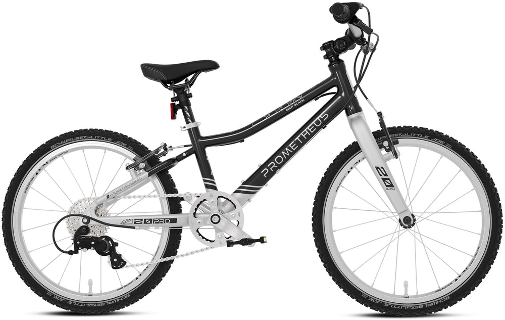 PRO Kinderrad 20 Zoll ab 6 Jahre | 7 - Gang | SOOT - BLACK – Kinderfahrrad 20 Zoll von prometheus - bikes | prometheus - bikes