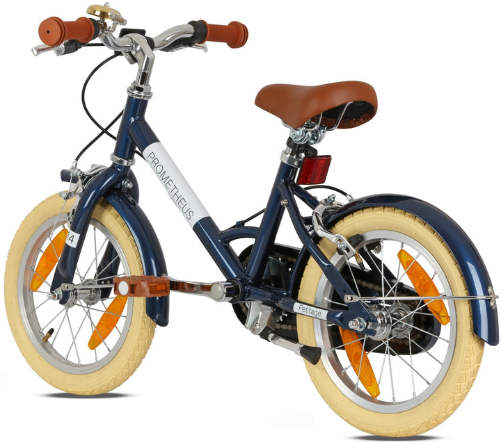 RETRO Kinderrad ab 3 Jahre in 12 Zoll | Blau – Kinderfahrrad 14 Zoll von prometheus - bikes | prometheus - bikes