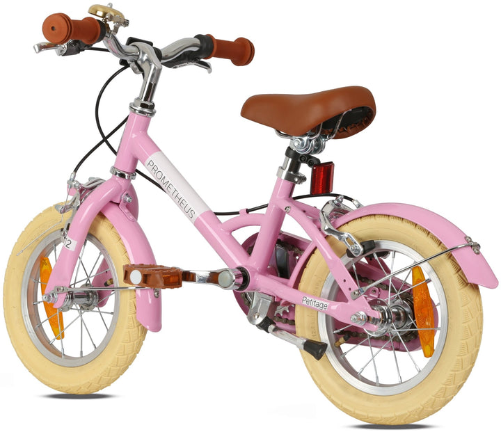 RETRO Kinderrad ab 3 Jahre in 12 Zoll | Rosa – Kinderfahrrad 14 Zoll von prometheus - bikes | prometheus - bikes