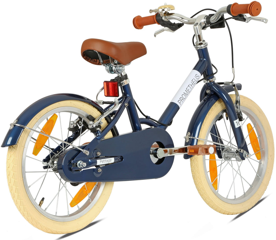 RETRO Kinderrad ab 4 - 5 Jahre in 16 Zoll | Blau – Kinderfahrrad 16 Zoll von prometheus - bikes | prometheus - bikes