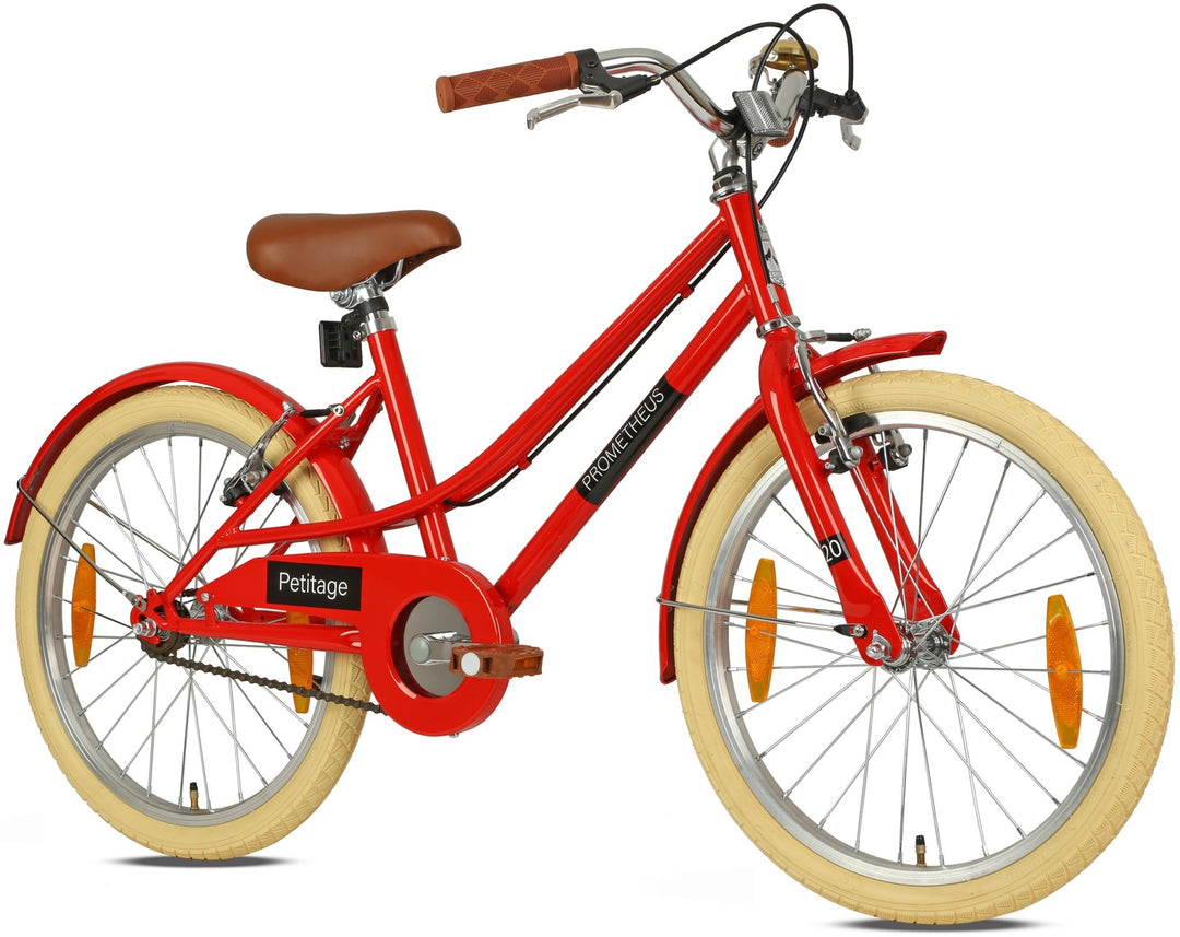 RETRO Kinderrad ab 6 - 7 Jahre in 20 Zoll | Rot – Kinderfahrrad 16 Zoll von prometheus - bikes | prometheus - bikes