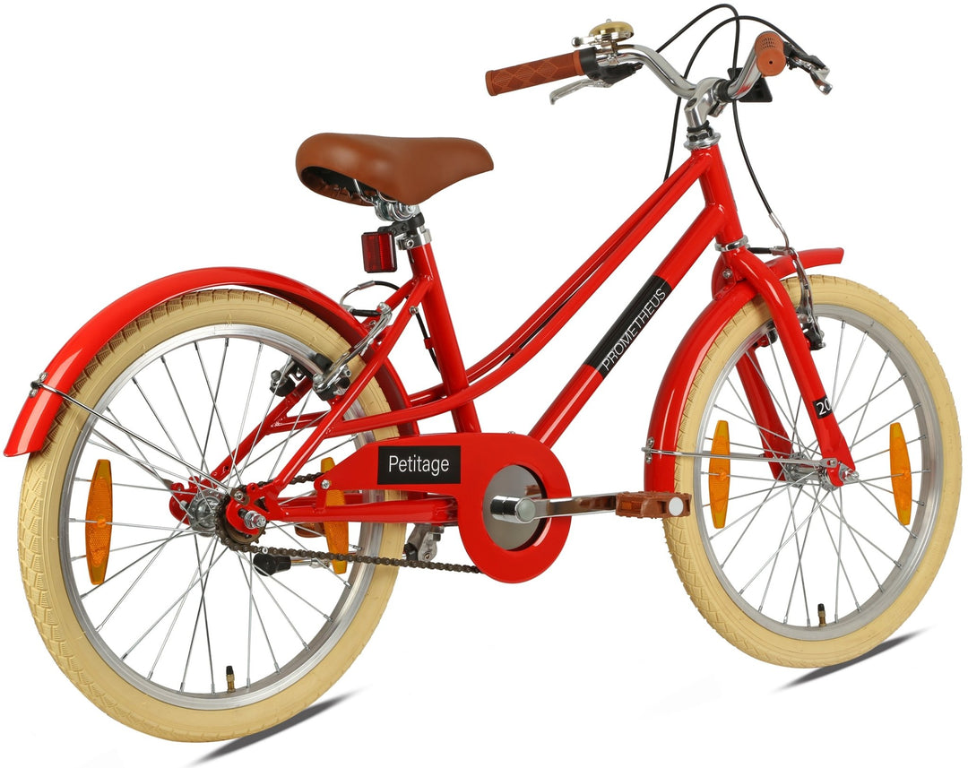 RETRO Kinderrad ab 6 - 7 Jahre in 20 Zoll | Rot – Kinderfahrrad 16 Zoll von prometheus - bikes | prometheus - bikes