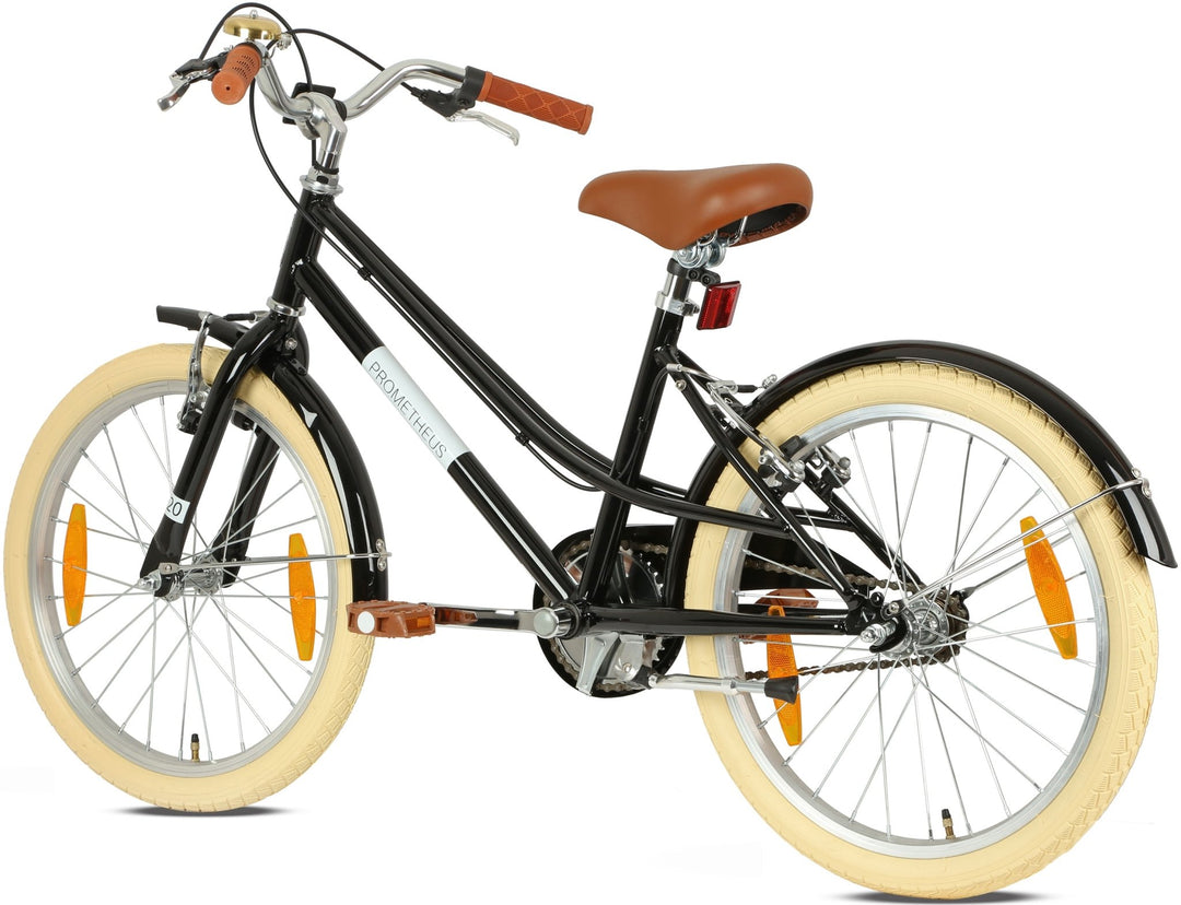 RETRO Kinderrad ab 6 - 7 Jahre in 20 Zoll | Schwarz – Kinderfahrrad 16 Zoll von prometheus - bikes | prometheus - bikes