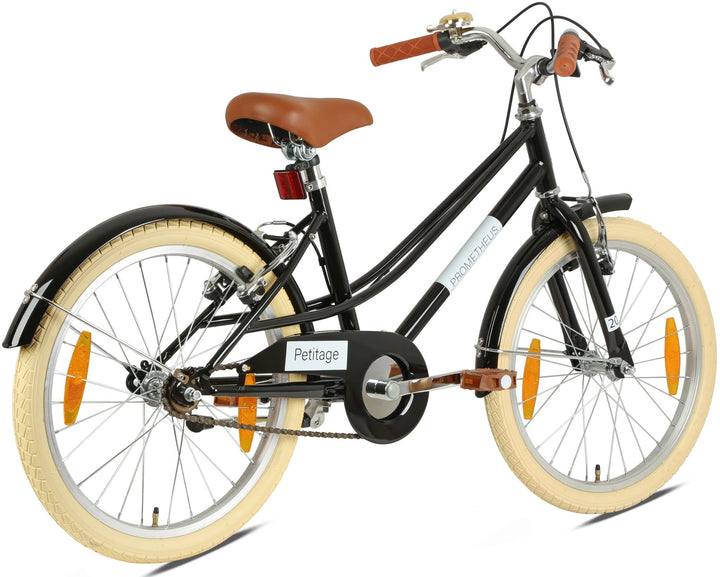 RETRO Kinderrad ab 6 - 7 Jahre in 20 Zoll | Schwarz – Kinderfahrrad 16 Zoll von prometheus - bikes | prometheus - bikes