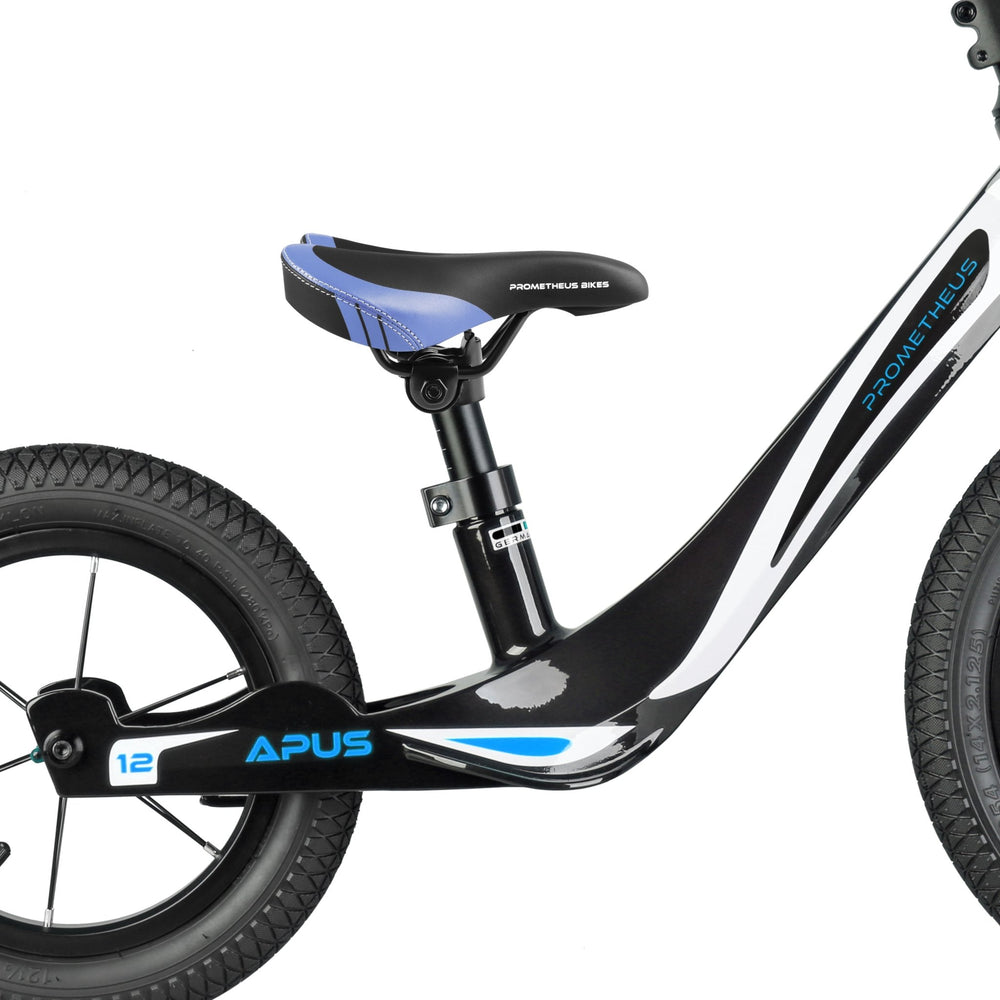 Sattel für 10 bis 16 Zoll Kinderfahrrad Laufrad in Blau – Fahrradsättel von prometheus - bikes | prometheus - bikes