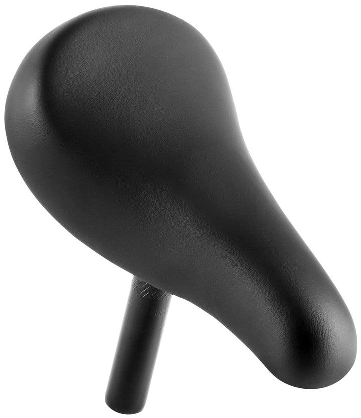 Sattel inkl. Stütze für 10 - 12 Zoll Laufräder 22 mm in Schwarz – Fahrradsättel von prometheus - bikes | prometheus - bikes