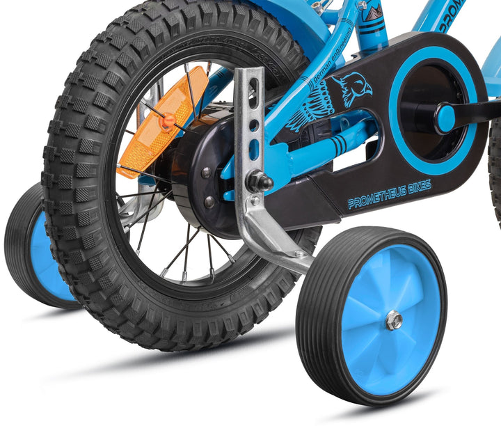 Stützräder für Kinderfahrrad | Universell für 12 bis 18 Zoll in Blau – Stützräder von prometheus - bikes | prometheus - bikes