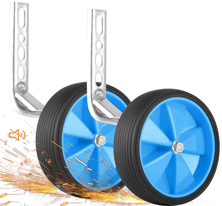 Stützräder für Kinderfahrrad | Universell für 12 bis 18 Zoll in Blau – Stützräder von prometheus - bikes | prometheus - bikes