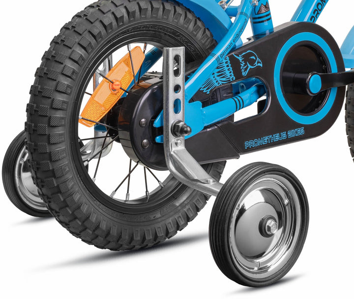 Stützräder für Kinderfahrrad | Universell für 12 bis 18 Zoll in Metallic – Stützräder von prometheus - bikes | prometheus - bikes