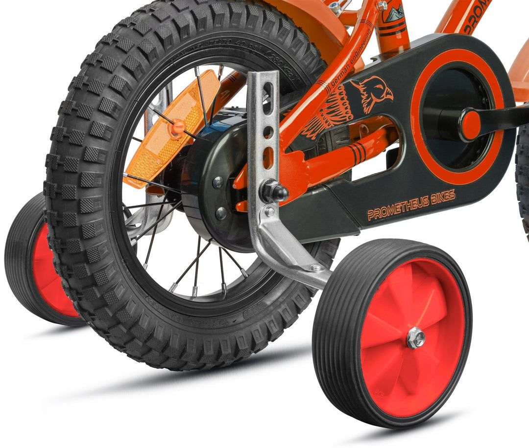 Stützräder für Kinderfahrrad | Universell für 12 bis 18 Zoll in Rot – Stützräder von prometheus - bikes | prometheus - bikes