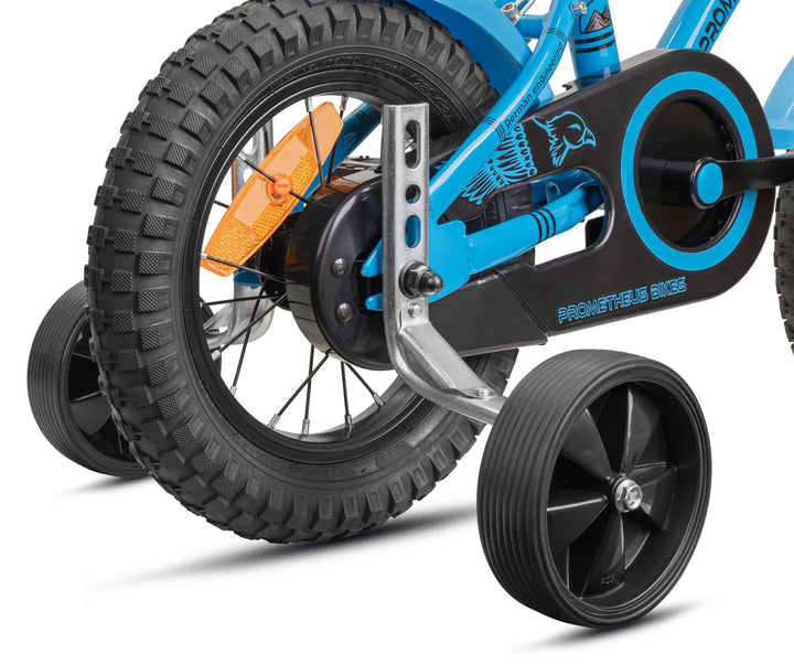 Stützräder für Kinderfahrrad | Universell für 12 bis 18 Zoll in Schwarz – Stützräder von prometheus - bikes | prometheus - bikes