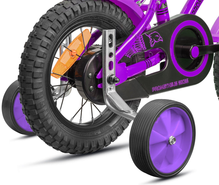 Stützräder für Kinderfahrrad | Universell für 12 bis 18 Zoll in Violett – Stützräder von prometheus - bikes | prometheus - bikes