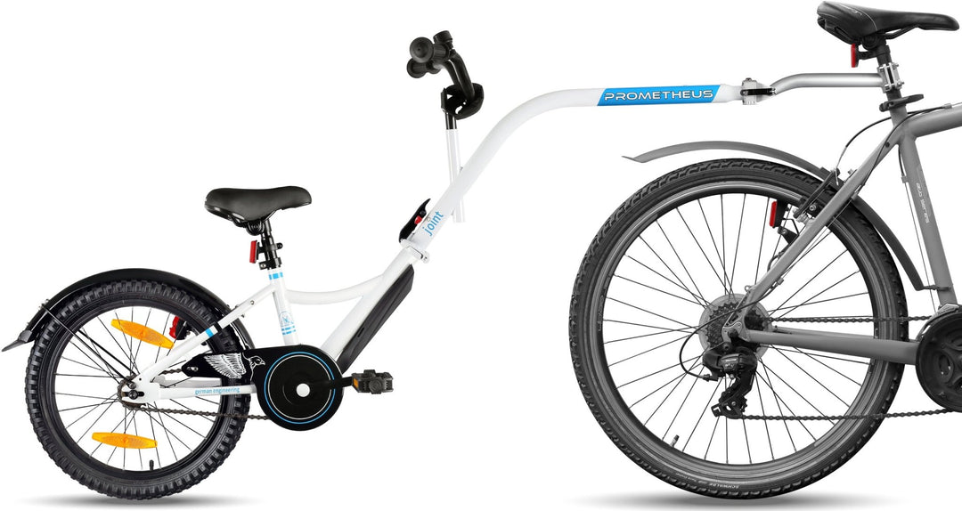 Tandem Kinder Fahrradanhänger Weiß – Fahrradanhänger von prometheus - bikes | prometheus - bikes