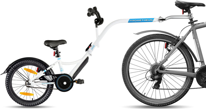 Tandem Kinder Fahrradanhänger Weiß – Fahrradanhänger von prometheus - bikes | prometheus - bikes