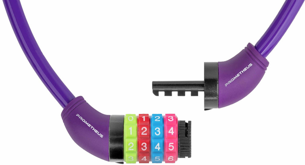 Zahlenschloss Kinder in Violett / Lila – Fahrradschlösser von prometheus - bikes | prometheus - bikes