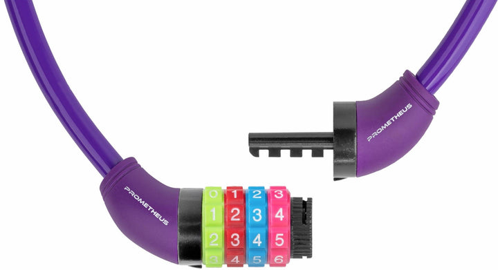 Zahlenschloss Kinder in Violett / Lila – Fahrradschlösser von prometheus - bikes | prometheus - bikes